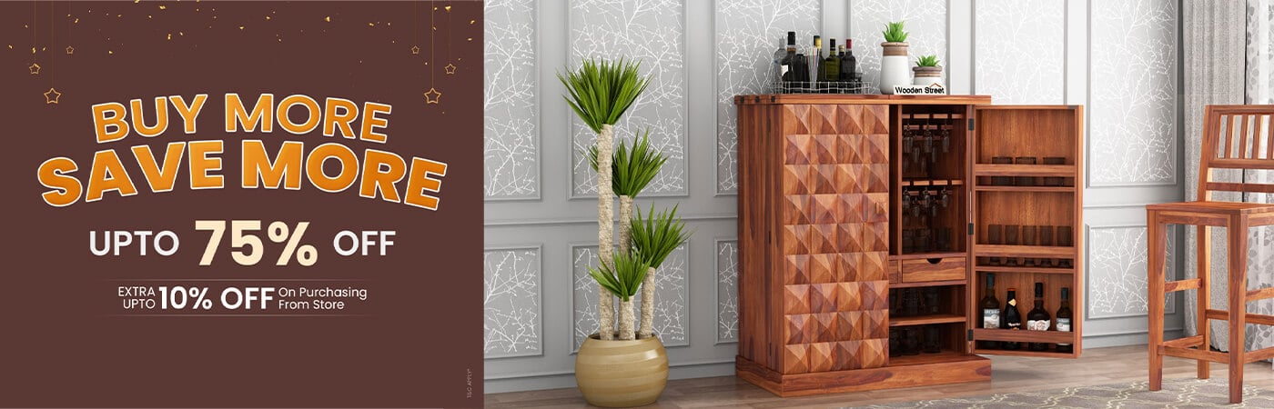 Woodenstreet online furniture Bar Cabinet